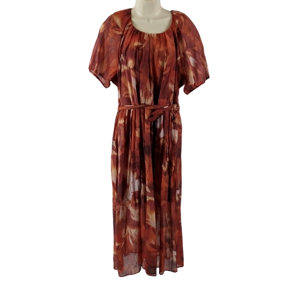 Simply Vera Vera Wang  Autumn Colors Maxi Dress - Picture 2 of 9
